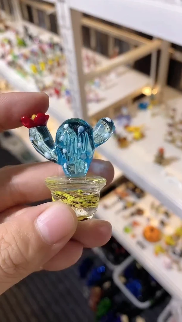 手工艺品琉璃S***苗仙人掌