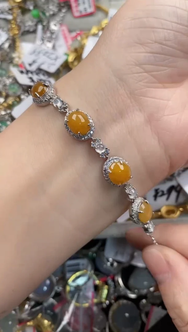 银S925镶嵌戒指翡翠11   7