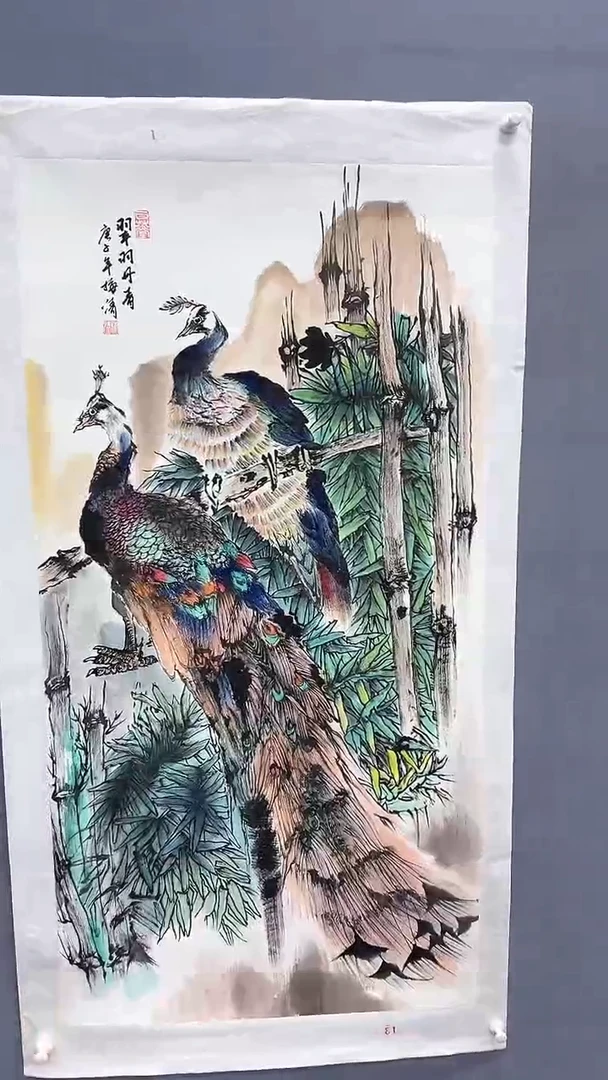 国画梅清绘画8pc花鸟画集封面