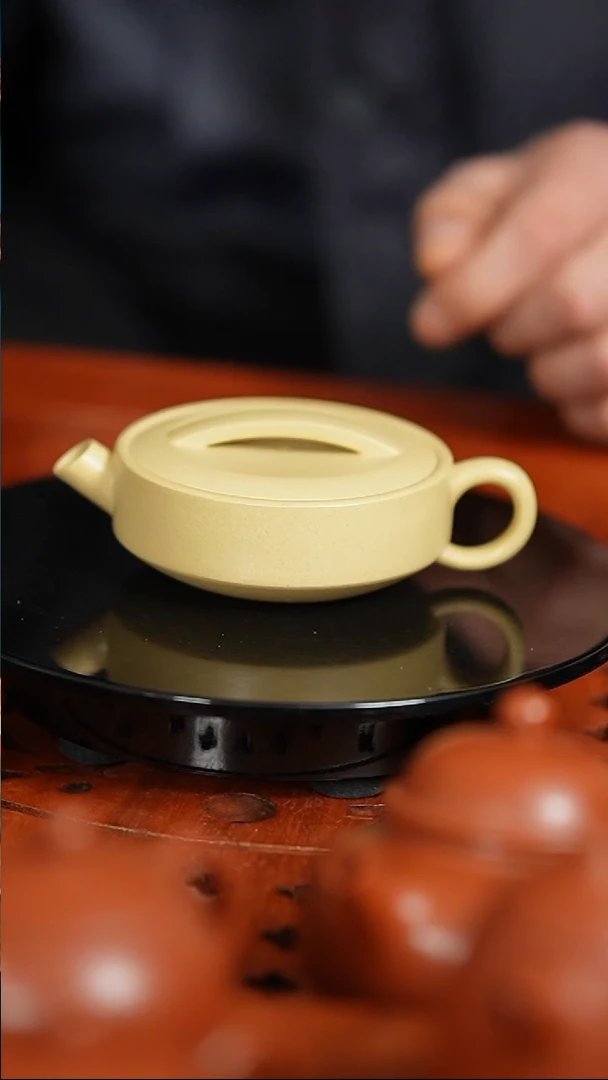 【闪购商品】紫砂茶宠本绿一片瓦薄胎内推100cc