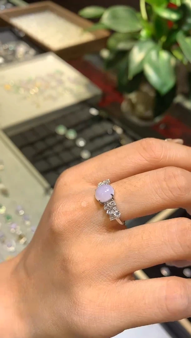 【闪购商品】翡翠吊坠(不含链)银S925镶嵌戒指