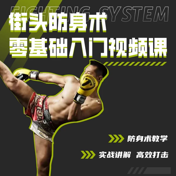 街头防身术零基础入门视频课（查收短信链接看课）