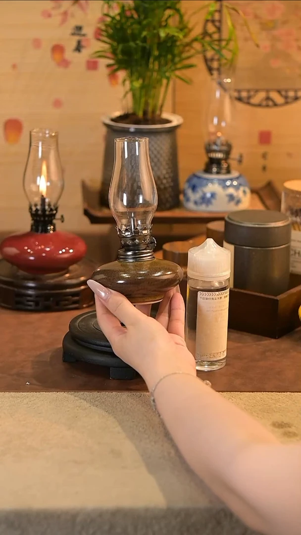 景德镇陶瓷油灯摆件