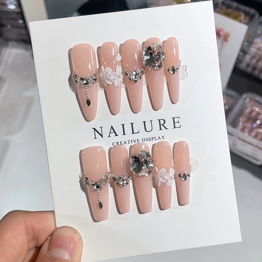 【仙女下凡】纯手工穿戴甲重工雕花