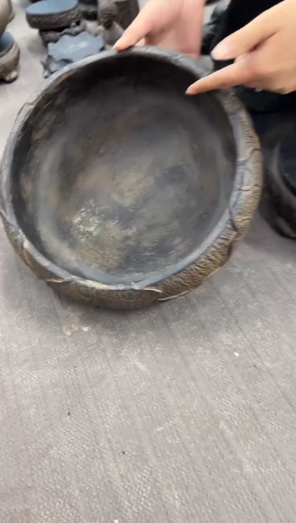 陶土【火山泥】荷韵盆