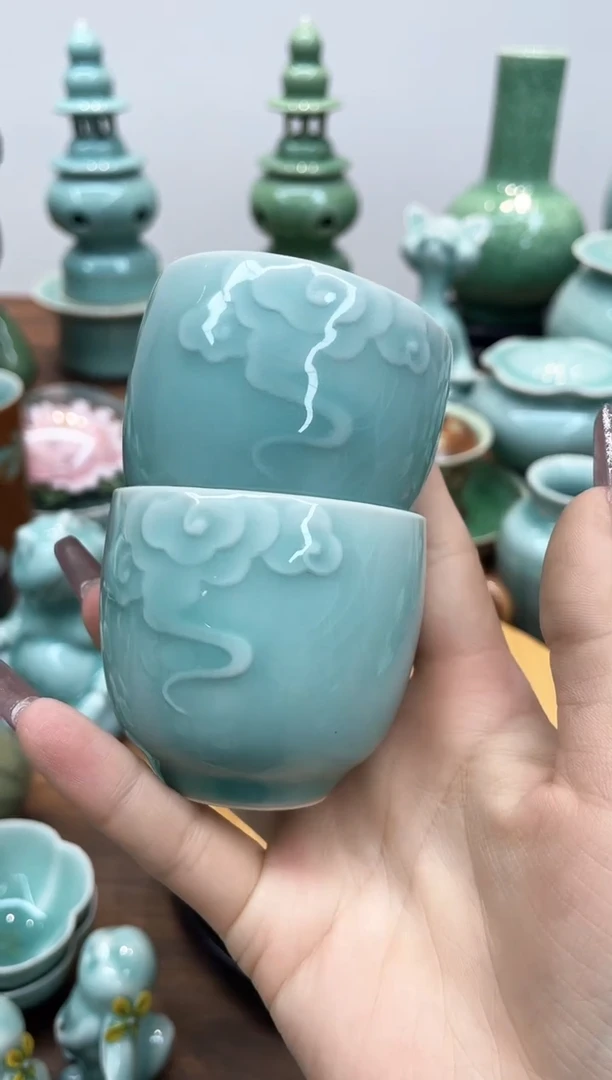 特价福利 微瑕 慧仙青瓷