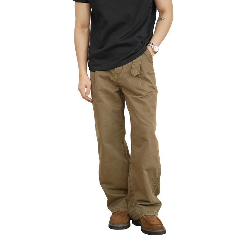 GOODLIVEABLE "M35改良版型"工装裤可调节腰带微宽松直筒休闲长裤