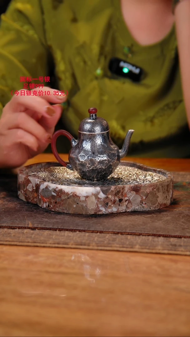 盛唐工坊 足银999 手工泡茶壶