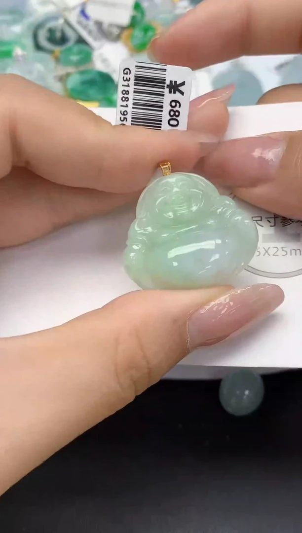 颈饰未镶嵌翡翠天然缅甸a货翡翠百元以上9元证书费自理
