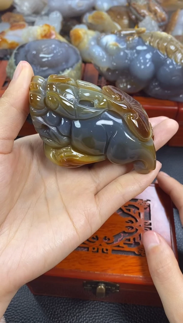 未镶嵌手把玛瑙/玉髓大*1