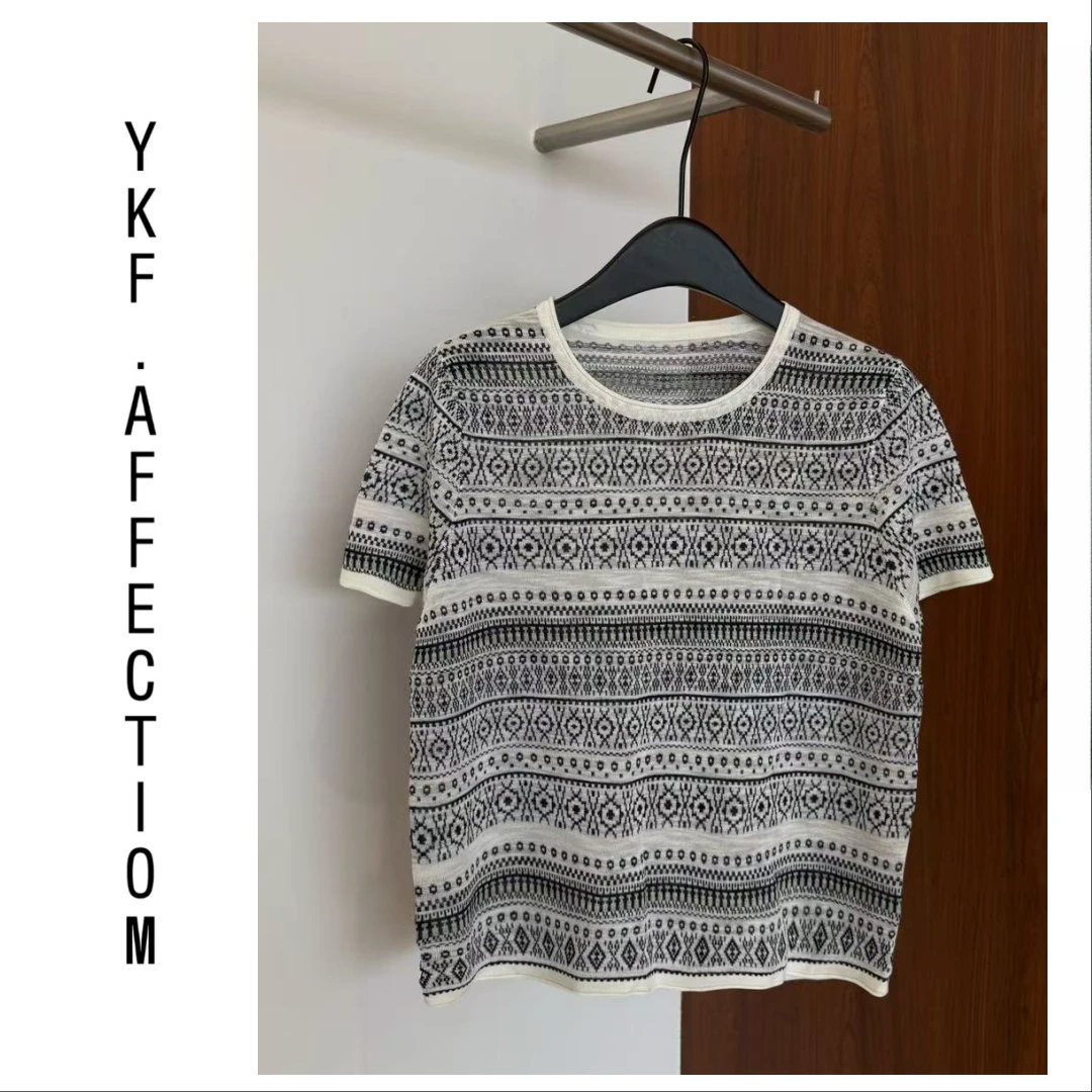 百搭法式波西米亚风高级气质轻奢夏季套头小衫41203