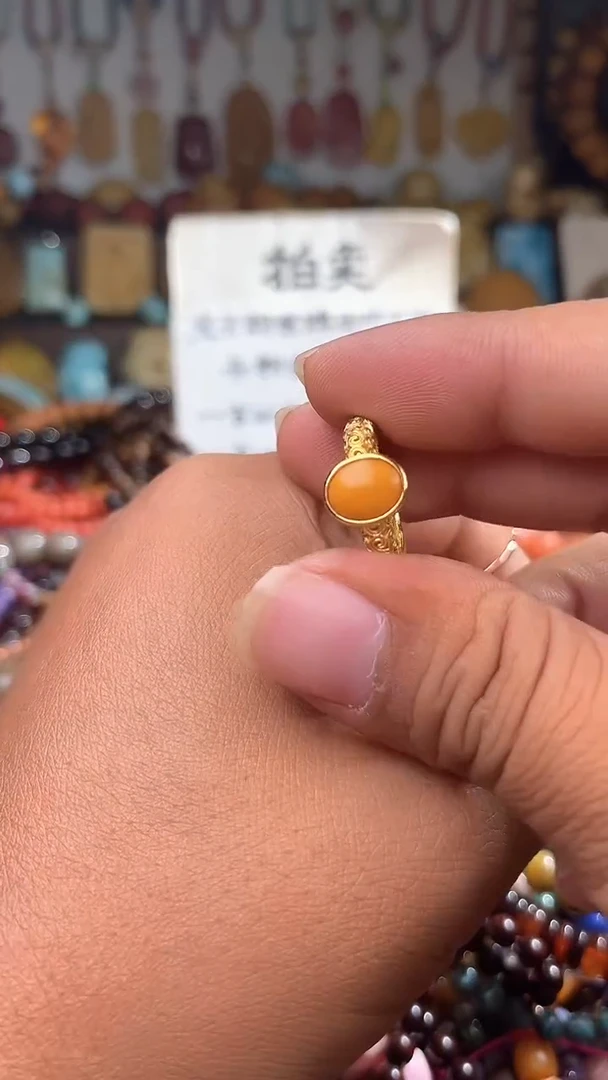 裸石琥珀未镶嵌y*u 一物一拍 163517