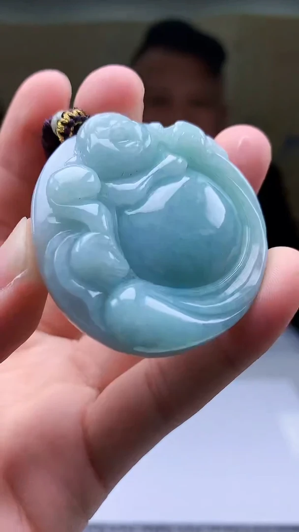 【闪购商品】定制翡翠未镶嵌4969bb-毛货挂件132