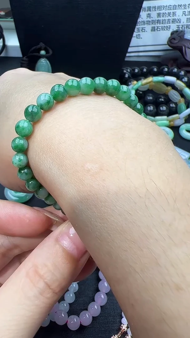 未镶嵌手串翡翠玉珠手串