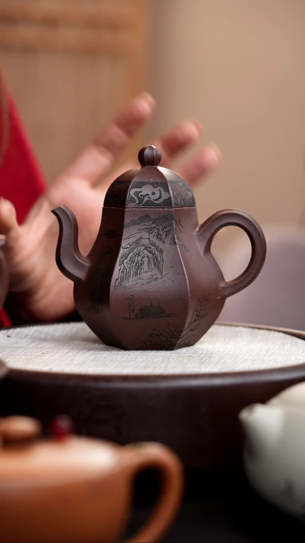 【闪购商品】紫砂茶壶高货礼盒3把壶/方器+筋囊+入册