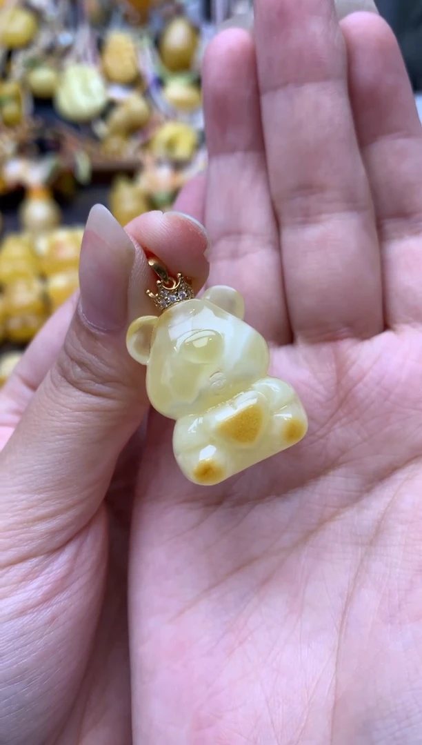 银S925镶嵌琥珀珠宝奇石028琥珀蜜蜡瑕疵品介意勿拍