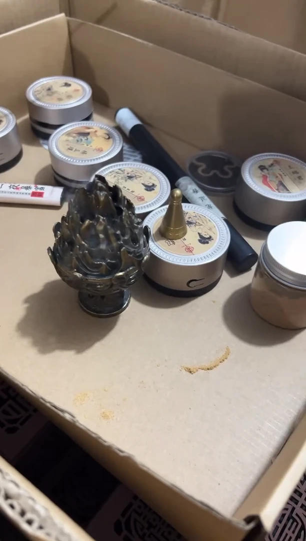 线香博山炉+圆锥塔模+勺子