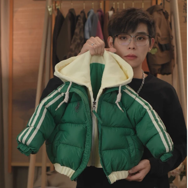 【麦田】冬季新款夹棉加厚棉服加两家韩版宽极寒系列棉服外套男女