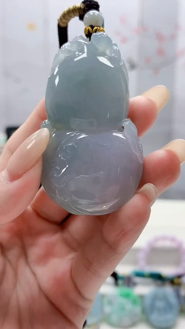 未镶嵌定制翡翠4957lr-毛货挂件152