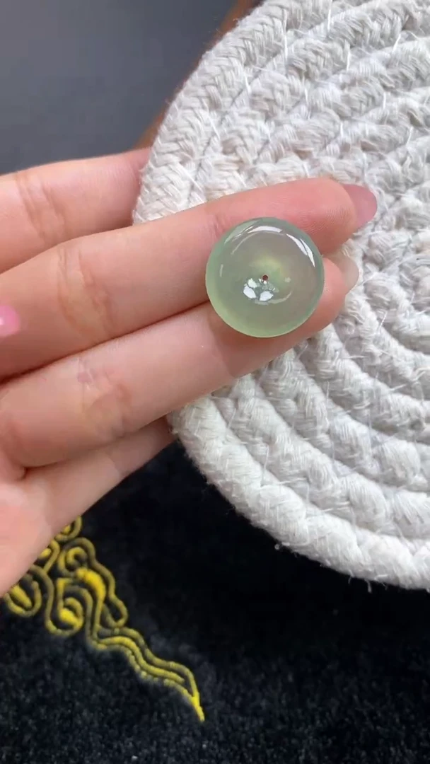 未镶嵌定制翡翠正冰钢小平安扣