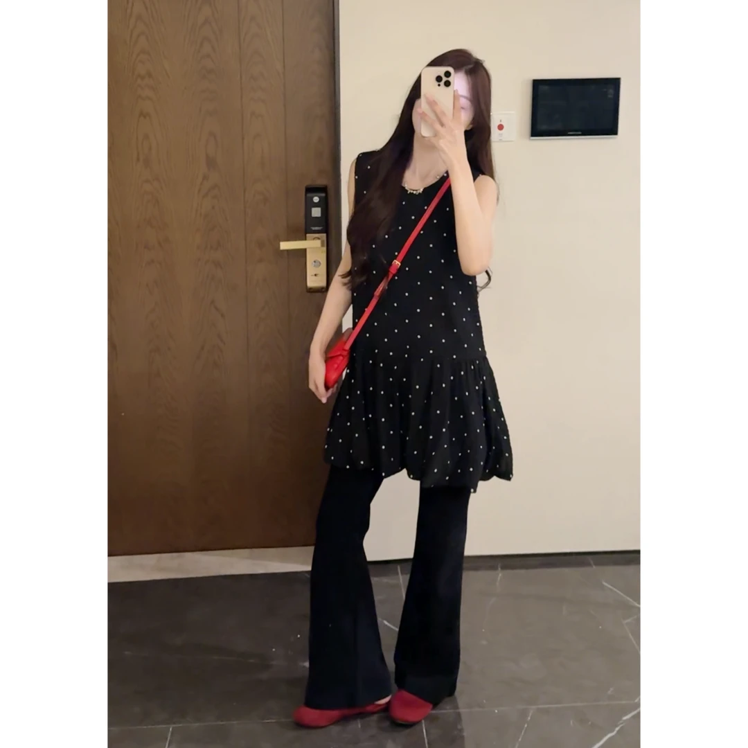 [TT-25323]甜美背心裙25春夏减龄韩版设计感花苞裙女