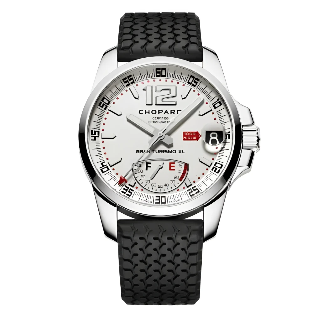 99新 Chopard/萧邦 MILLE MIGLIA/44mm/168457-3002/白盘动储男表