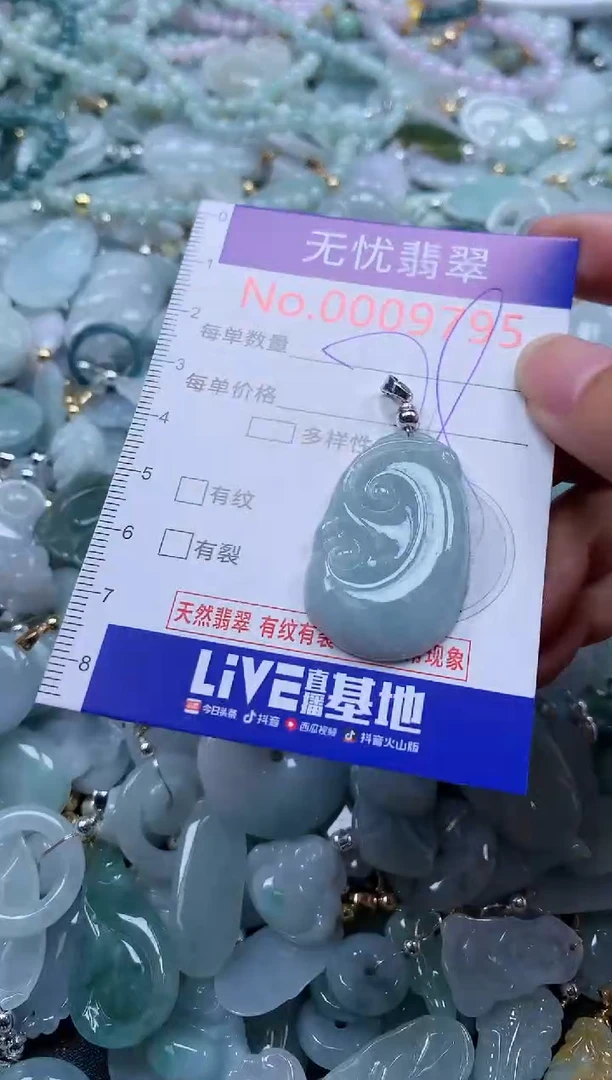 翡翠未镶嵌吊坠(不含链)9795