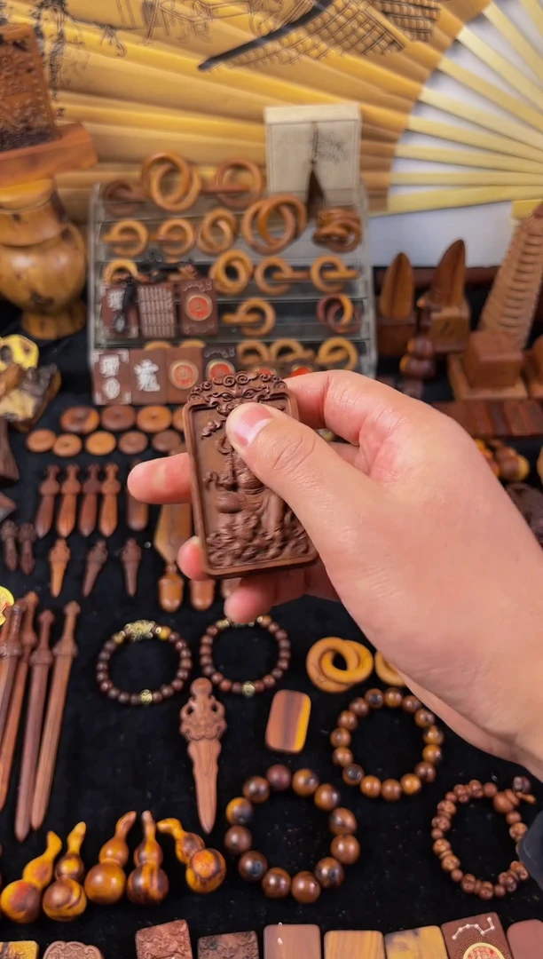 【闪购商品】枣木木雕枣木老料赵公明单面一物一拍