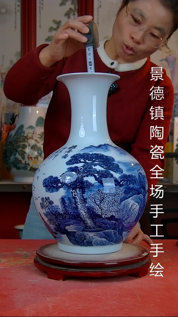 摆件景德镇陶瓷 全场手工手绘