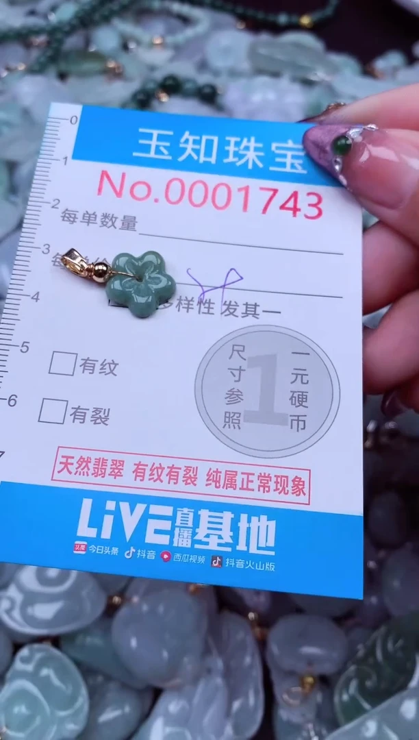 吊坠(不含链)未镶嵌翡翠1743