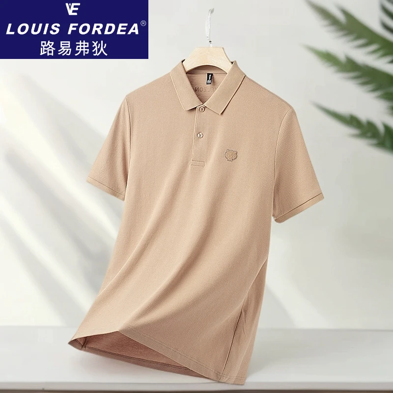 Louis Fordea/路易弗狄男高端polo衫t恤透气休闲短袖免烫商务男装
