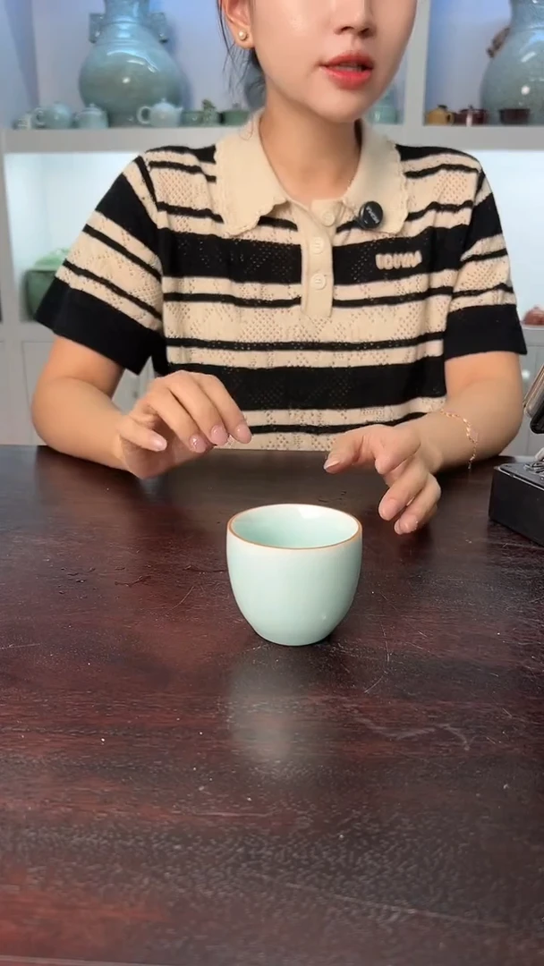 龙泉云间青瓷小米茶器