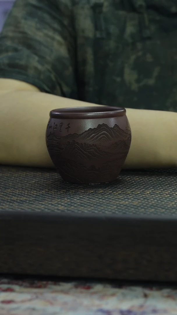 茶杯紫砂福利紫砂千里江山