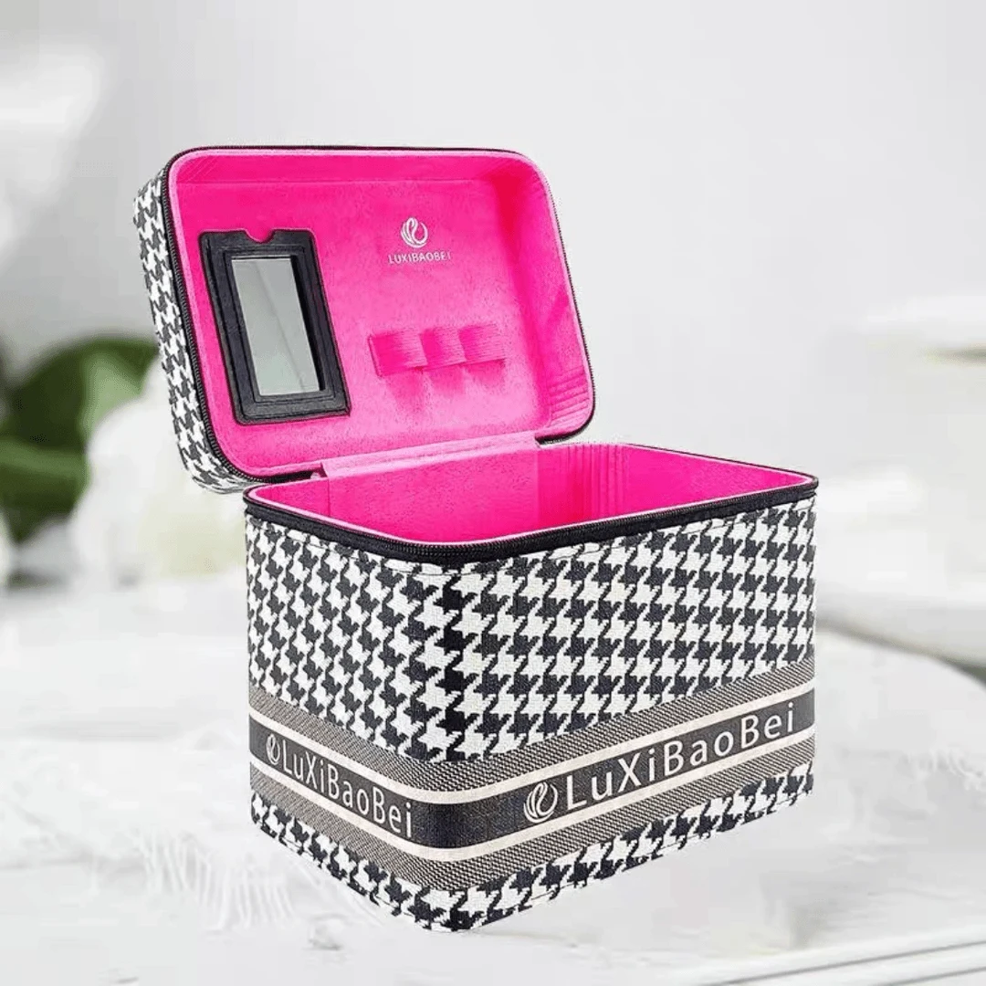 《晶晶粉丝专属》化妆箱小香风网红高档时尚女士防水简约韩版百搭