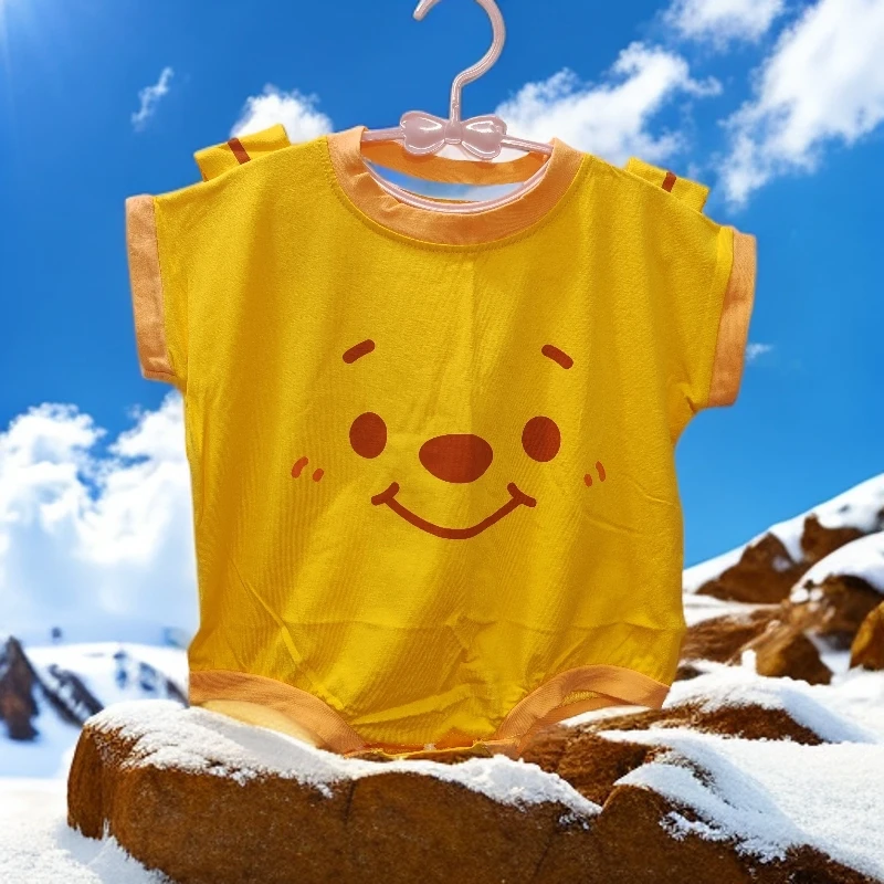 宝宝三角包屁衣小熊造型包屁爬服夏款