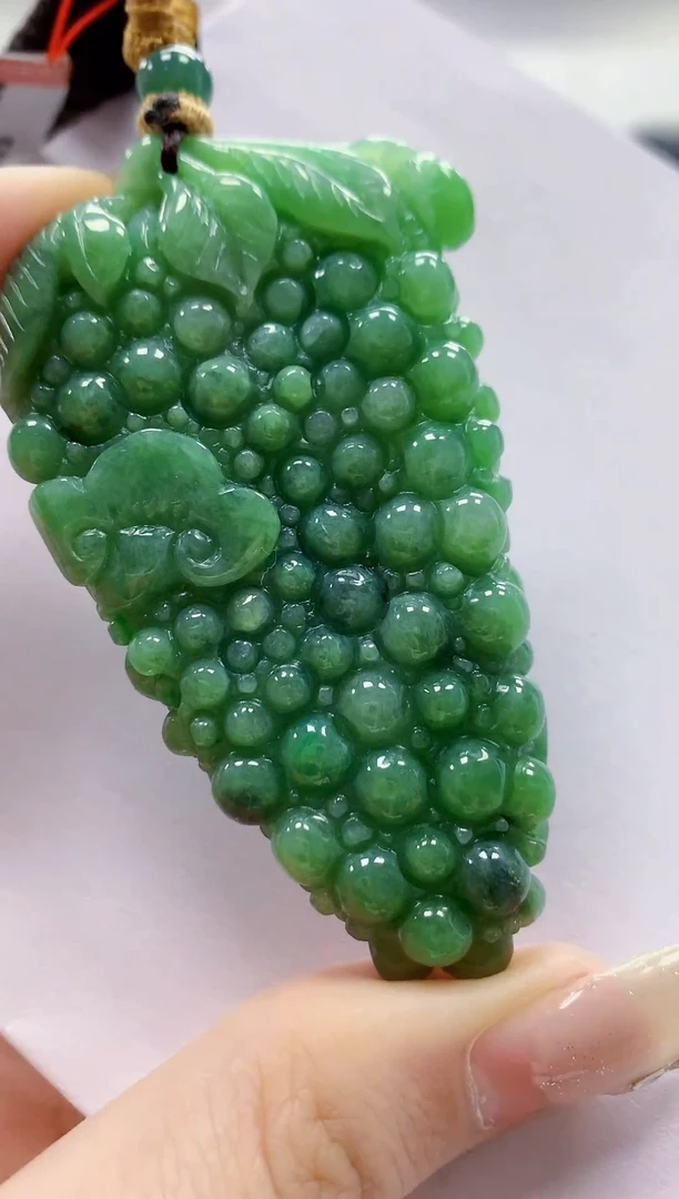 未镶嵌定制翡翠4852jw-毛货挂件120