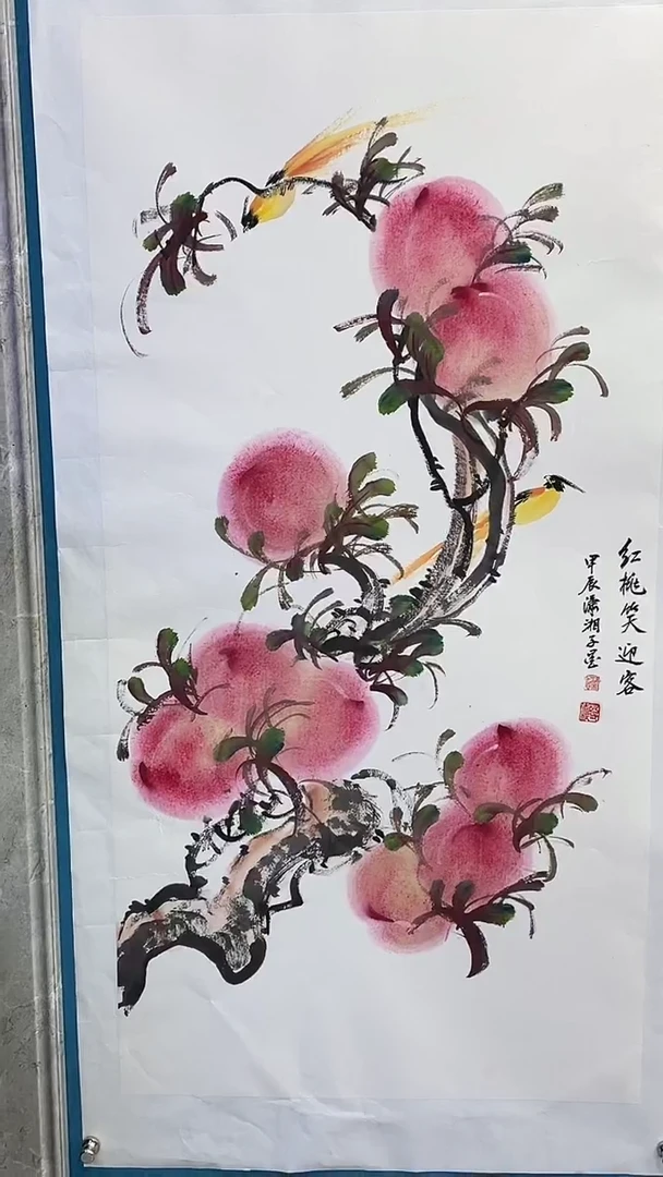 国画闪电购邓志标绘画1