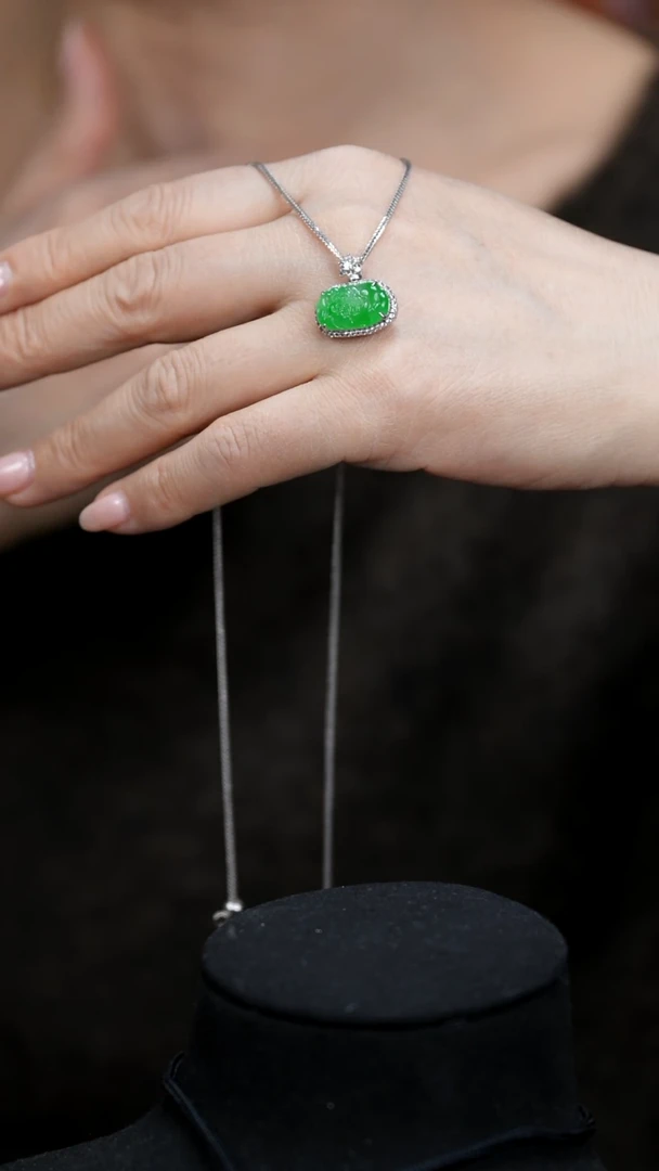 【闪购商品】翡翠颈饰18K金镶嵌颈饰