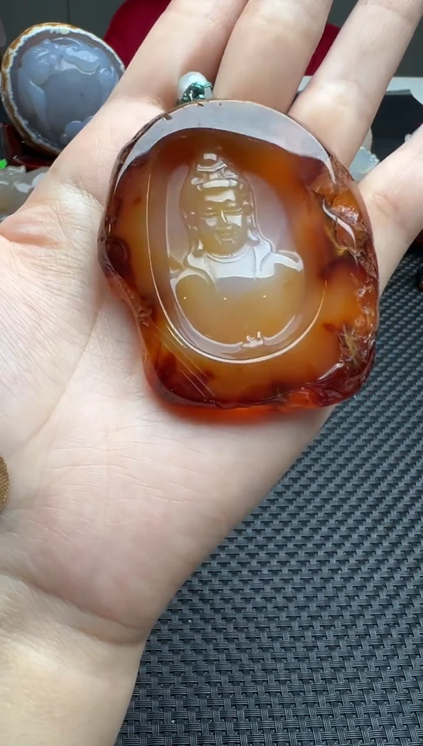 未镶嵌玛瑙吊坠非*玛瑙
