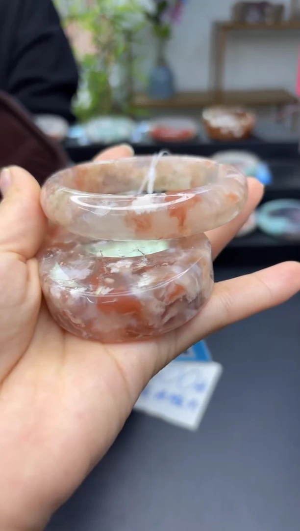 【闪购商品】石英质玉手镯未镶嵌A1492(58圈赠送镯心)