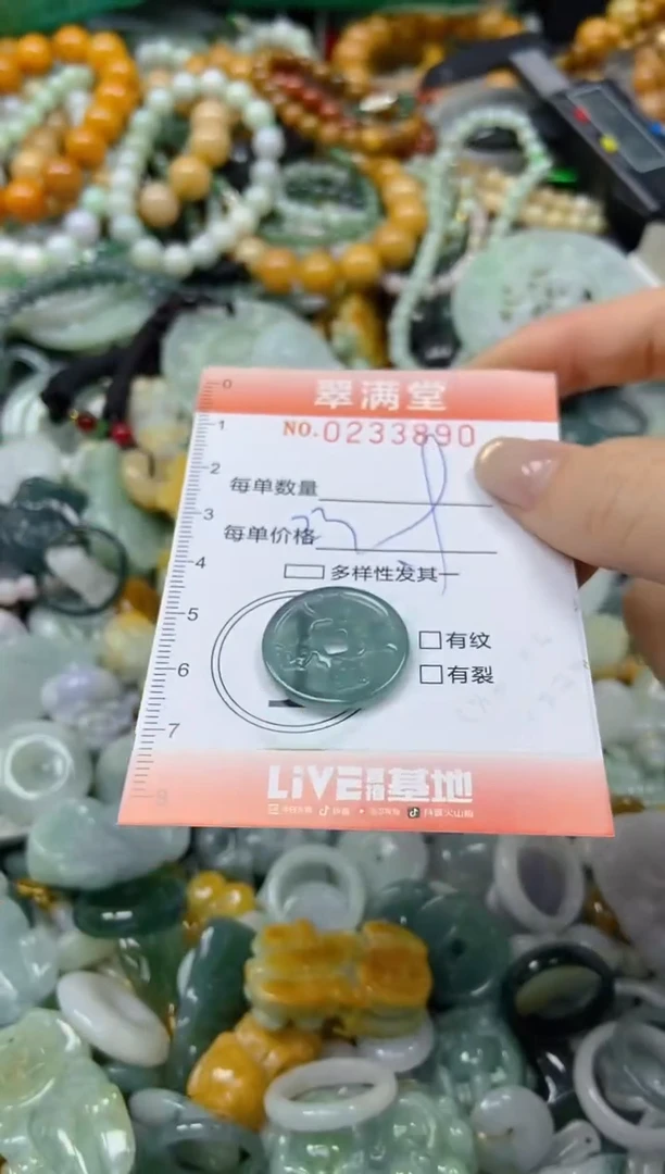 未镶嵌挂件翡翠闪购0233890