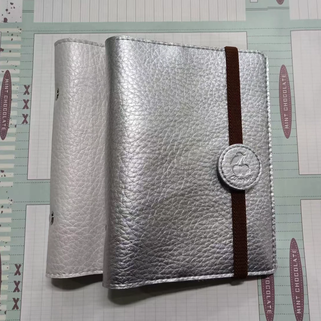 书慧奇葩A6 真皮壳 双层内带夹层 带绑带~ （适配105*148内芯）