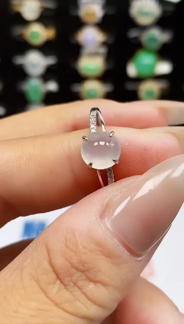 银S925镶嵌戒指翡翠1001