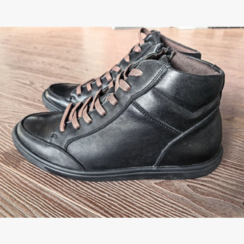 【大叔心选】真皮潮流时尚百搭英伦风高帮休闲鞋857724