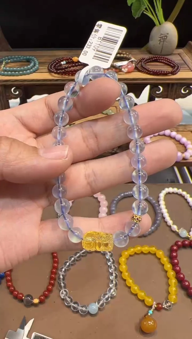 【闪购商品】海蓝宝石手链未镶嵌@@手饰