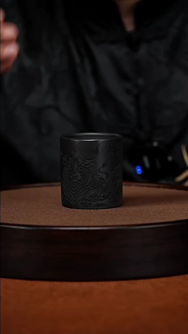 茶杯紫砂原矿紫砂