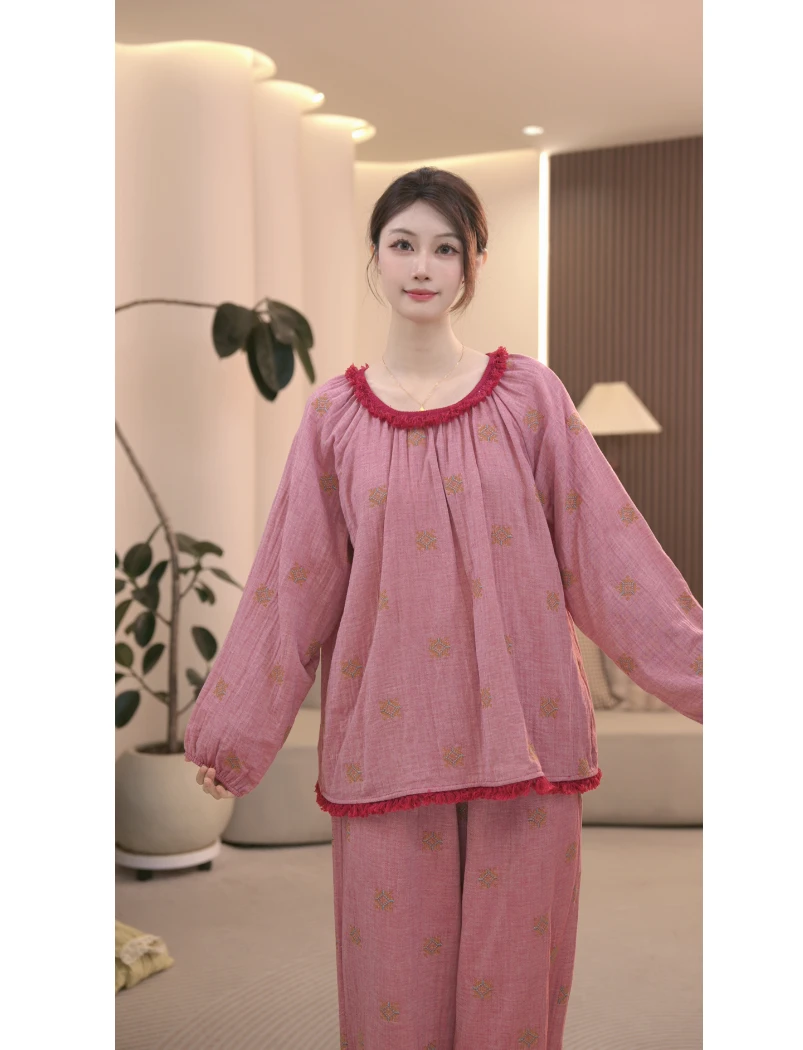 DM【蔓花】高定设计款时尚家居服套装