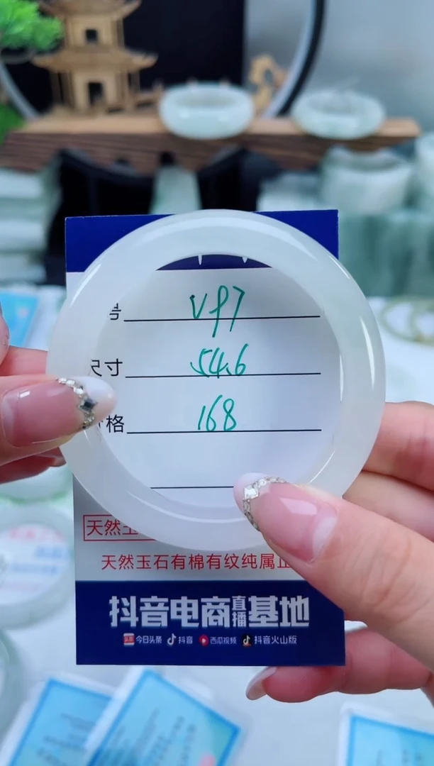 未镶嵌手镯石英质玉（天山翠）97