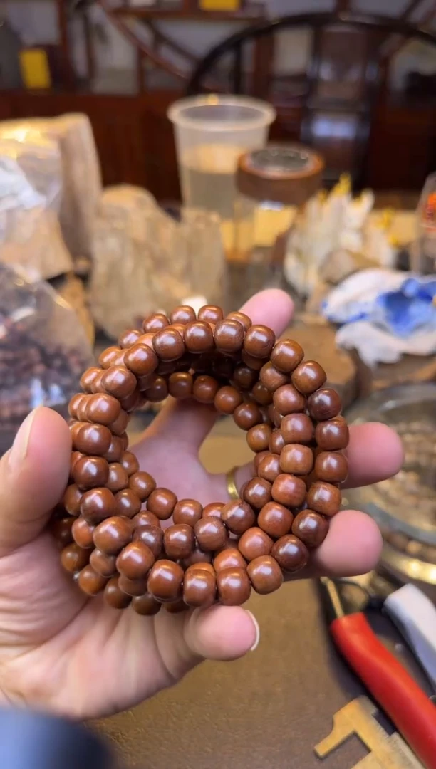 木雷击枣木单圈道珠9mm多样性发其一