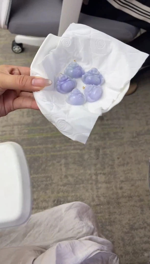 颈饰18K金镶嵌翡翠T187多样性发一件/配绳子